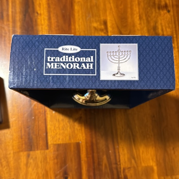 NIB Menorah with Candles - Picture 5 of 8